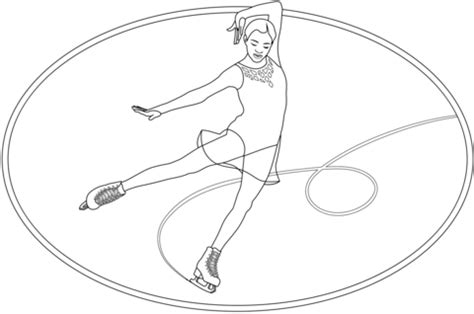 Dibujo De Patinaje Sobre Hielo Para Colorear Dibujos Para Colorear