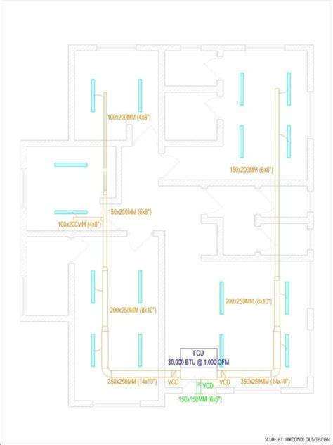 HVAC Ductwork Design Guide (Layout, Duct Size & CFM)