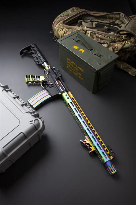 ar    carbine  ultralight set  matte rainbow pvd finish