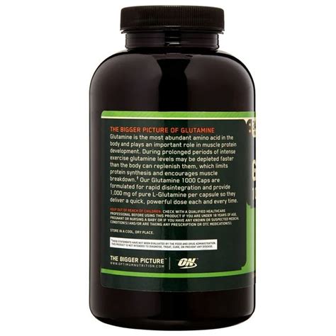 Optimum Nutrition Glutamine 1000mg Capsules