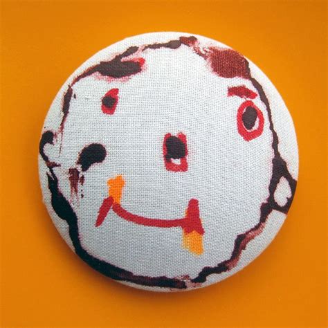 Big Red Smiley Face Button Spirited Art Smiley Smiley Face