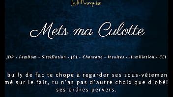 Mets ma Culotte francés femdom sexo femenino audio joi cei XVIDEOS