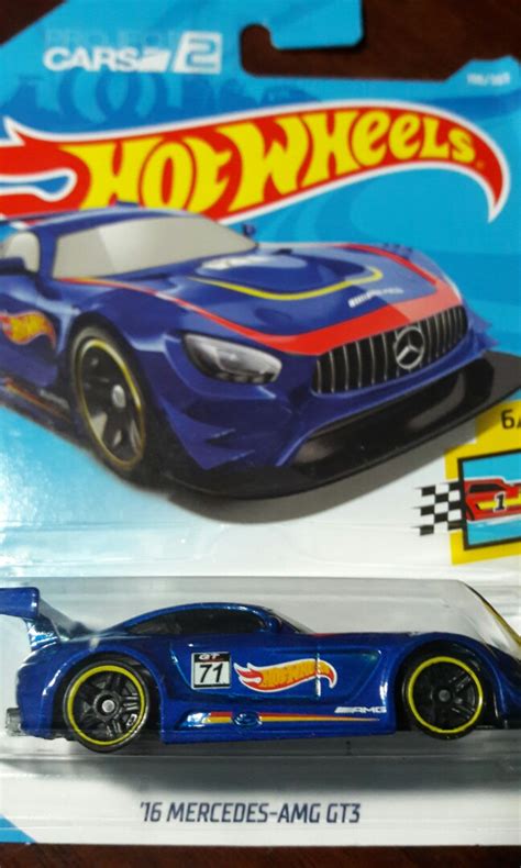 2018 Hot Wheels 16 Mercedes AMG GT3 Hobbies Toys Toys Games On Carousell