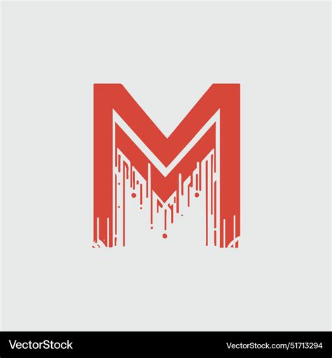 Letter M Logo Royalty Free Vector Image Vectorstock