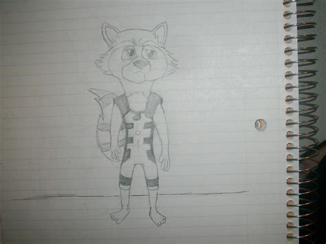 Rocket Raccoon Sketch by ScampTheWolf on DeviantArt