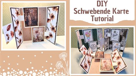 Karten Basteln DIY Schwebende Karte Tutorial YouTube