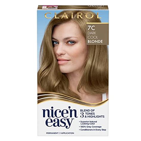 Clairol Nice N Easy Permanent Hair Dye C Dark Cool Blonde Hair Color