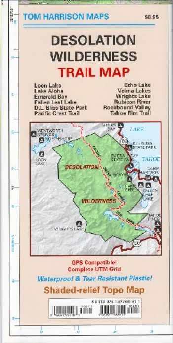 Desolation Wilderness Trail Map Waterproof 9781877689611 Booksrun
