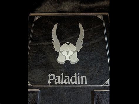 Everquest Inspired Paladin Led Acrylic Desk Light Night Light Etsy
