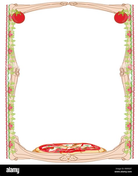 Pizza Menu Template Stock Photo Alamy