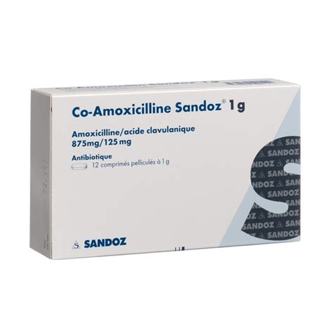 CO AMOXICILLINE Sandoz Filmtabl 1 G Blist 12 Stk Online Bestellen