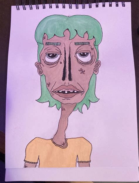Trash Art Guy Creepy Art Drawings Trash Art