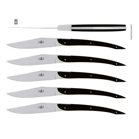Черные акриловые столовые ножи Eric Raffy, набор из 6 шт. Компания Art ...