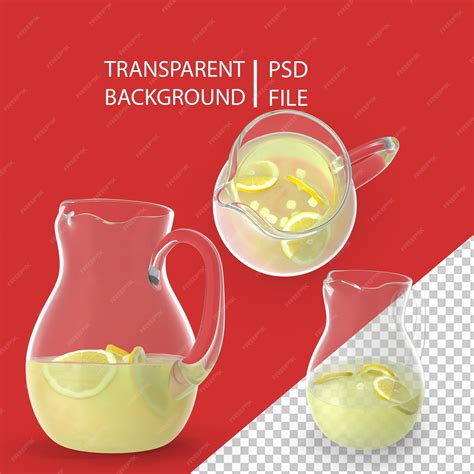 Premium Psd Lemonade Pitcher Png