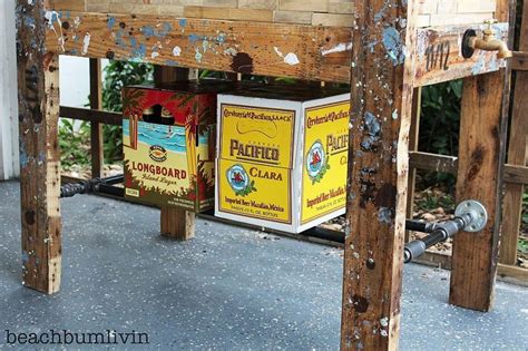 Love The Shelf Recycled Pallets Wood Cooler Cooler Box