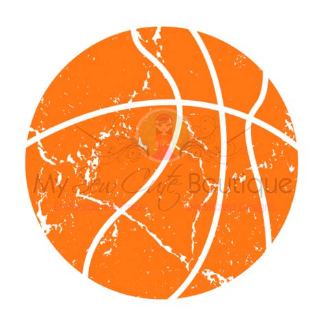 Basketball Svg Distressed Svg Sport Ball Svg Basketball Template The