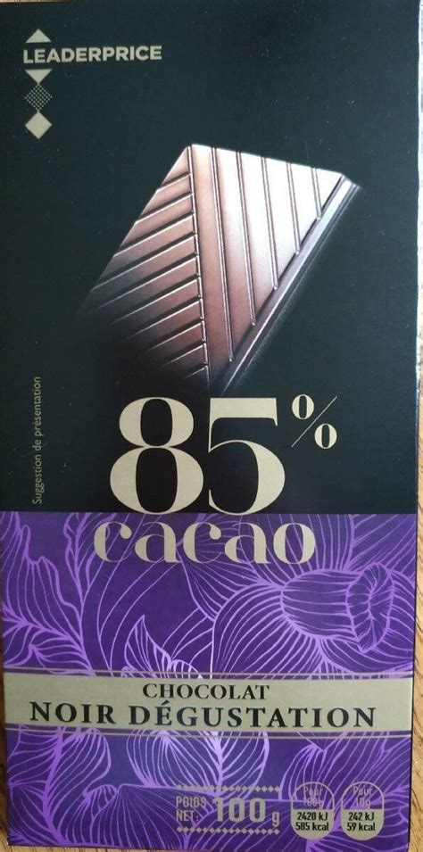 Chocolat noir Dégustation - Leader Price - 100 g