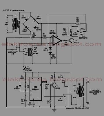 NEON EMERGENCY LIGHT BATTERY SCHEMATIC DIAGRAM | Wiring Diagram