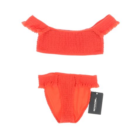 PrettyLittleThing piros bikini Női ruházat Fürdőruhák Bikini