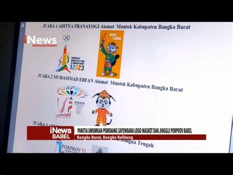 Panitia Umumkan Pemenang Sayembara Logo Maskot Dan Jinggle Porprov