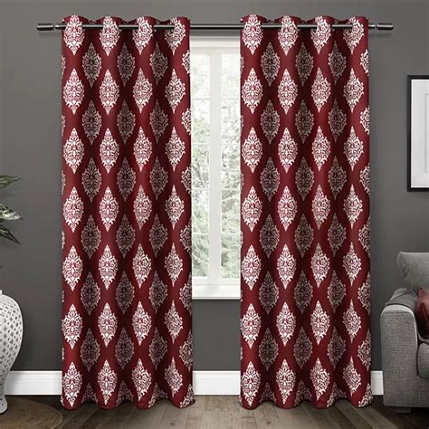 Exclusive Home 2 Pack Medallion Blackout Window Curtains