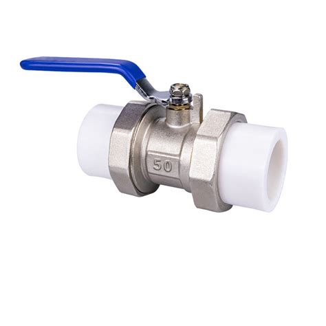 PPR Hot Melt Double Union On Off Valve Brass Ball Valve Ball Valve And Valve