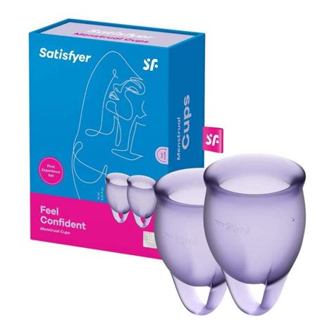 Kubeczki menstruacyjne Satisfyer Feel Confident Menstrual Cup - 15ml i ...
