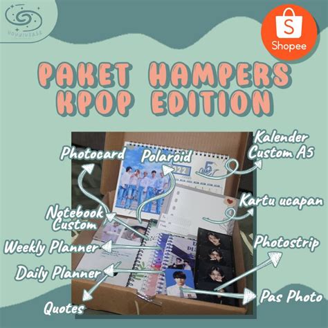 Jual K Pop Hampers Gift Birthday Gift Paket Hemat Bts Txt Nct Exo