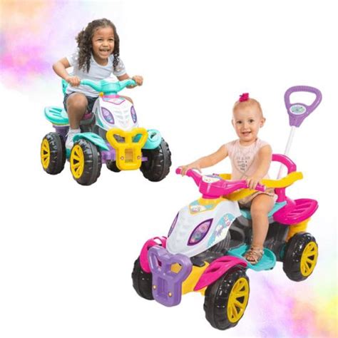 Carrinho De Passeio Infantil Menina - Carrinho De Passeio Infantil Menina Quadriciclo Haste Pedal Com ...