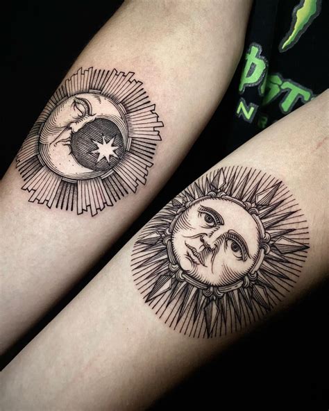 22 Amazing Sun And Moon Tattoo Ideas + Meanings - Updated For 2024!