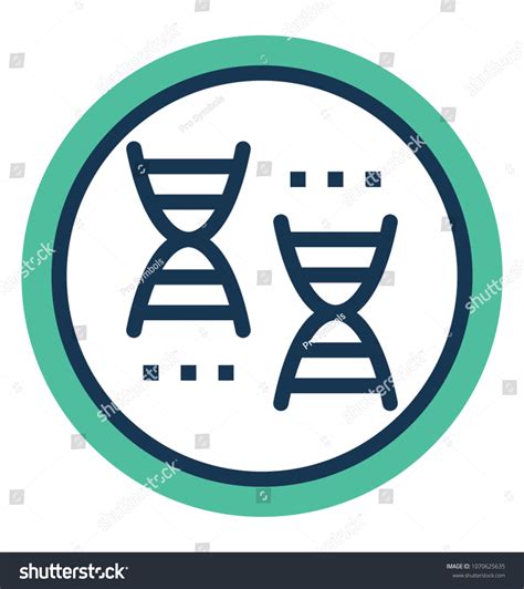 Dna Helix Vector Illustration Stock Vector Royalty Free 1070625635