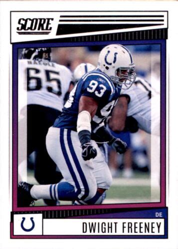 2022 Panini Score Dwight Freeney Indianapolis Colts Nfl Football 17 Ebay