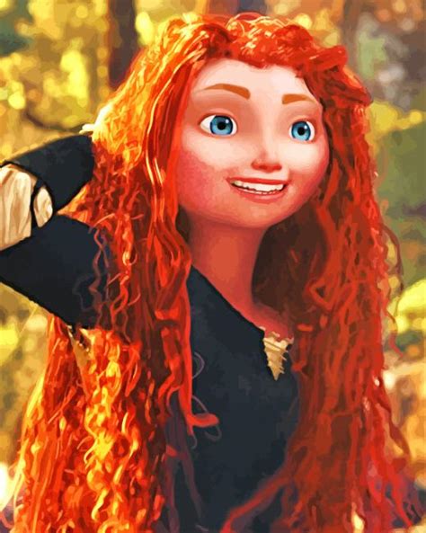 Brave Princess Merida Paint By Numbers - Numeral Paint Kit