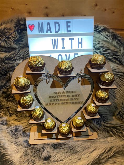 Ferrero Rocher Heart Display Stand Centerpiece Perfect For Etsy