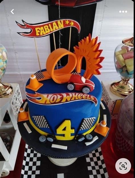 Lindas ideas de tartas de Cumpleaños de Hot Wheels Torta de hot wheels Cumpleaños de hot