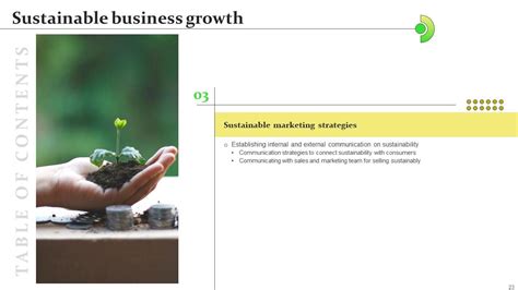 Sustainable Business Growth Powerpoint Presentation Slides PPT Sample