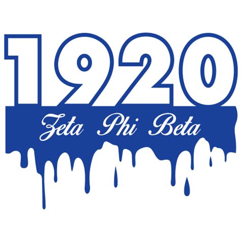 zeta phi beta  sorority svg