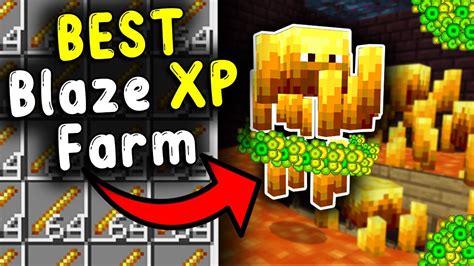 Best Blaze Xp Farm In Minecraft Bedrock Youtube