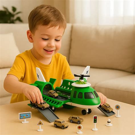 Aircraft Play Set with Vehicles and Accessories – Junior Palace