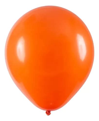 Balão Redondo Profissional Liso Cores 9 23cm 50 Un Cor Tangerina