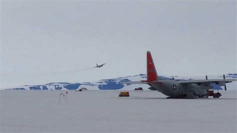 C 130 Buzzed The Tower At Pegasus Runway Mcmurdo Station Antarctica