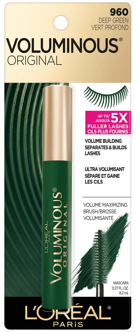 Loreal Paris Voluminous Original Washable Bold Eye Mascara Deep Green