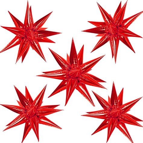 50 Pcs Black Mylar Starburst Balloons Explosion Star Foil Balloons 12