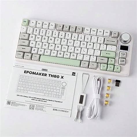 Gasket Mechanikal Keyboard Layout Triple Mode Hot Swap Gaming Keyboard Mah Battery Lcd