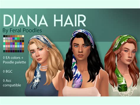 The Sims Resource Diana Hair