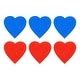 Self Stick Hot And Cold Water Label Heart Shape Signs Red Blue Bed Bath Beyond