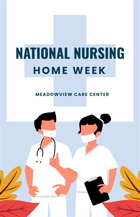 Free Portrait Nursing Home Poster Design Template to Edit Online