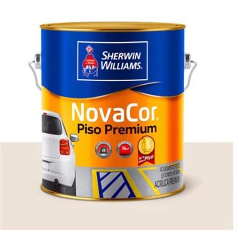 Tinta Para Piso Fosco Branco Novacor 3 6L Sherwin Willians SHERWIN