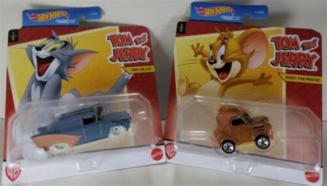 Tom And Jerry Hot Wheels Character Cars New In Box Set Of Cars