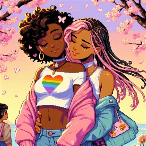 Pin By Caroline Gurgel On Memes Lgbt Pride Art Cute Lesbian Couples Lesbian Art